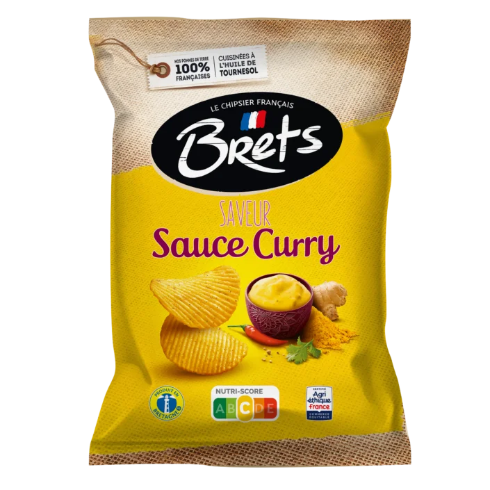 Bret's Chips Curry 125g (10 pack) -