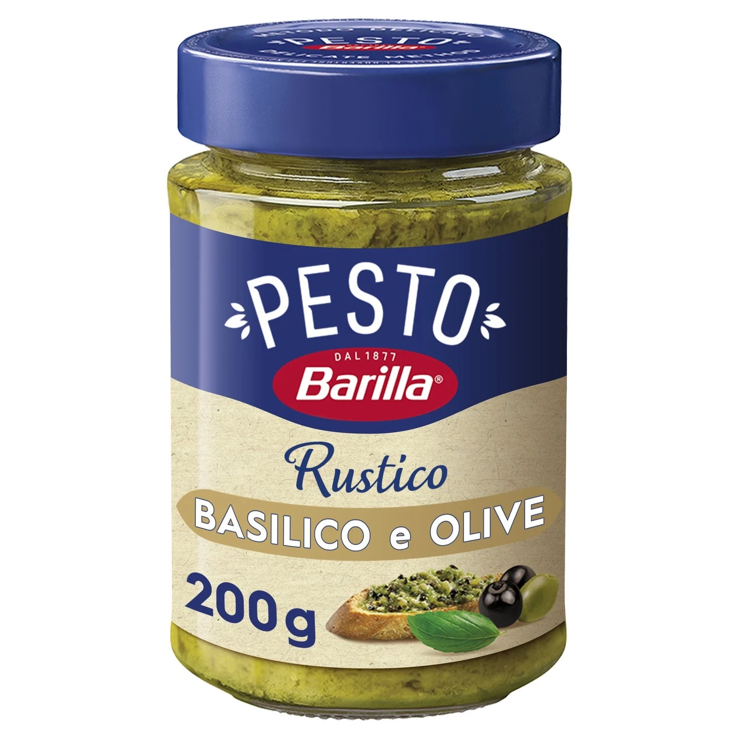 Barilla Pesto Rustico Basilico e Olive 200g (8 pack) - S14