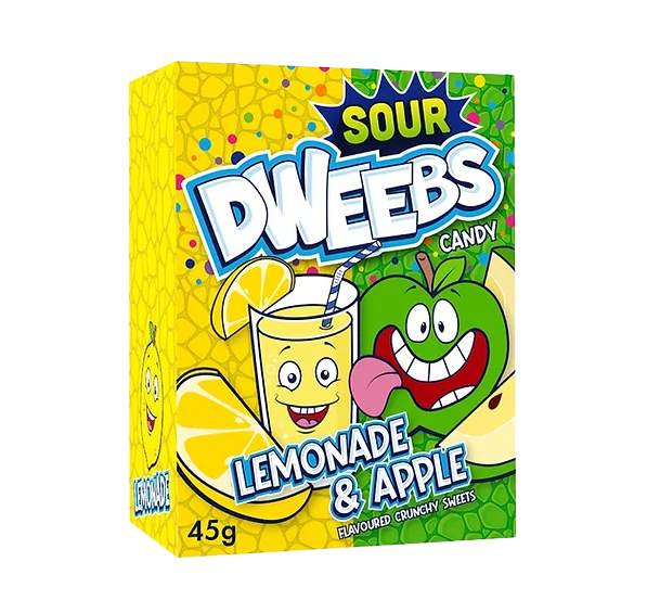 Dweebs Sour Lemonade and Apple 45g (24 pack) -