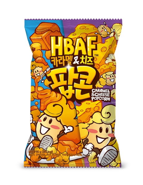 HBAF Caramel & Cheese  Popcorn 80g (12 pack)