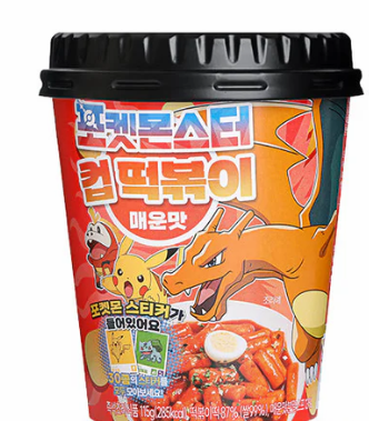 Pokemon Cup Tteokbokki Spicy Flavor 115g (32 pack) -Y11