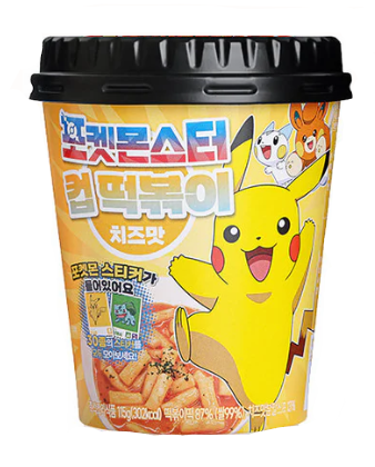 Pokemon Cup Tteokbokki Cheese Flavor 115g (32 pack) - Y5