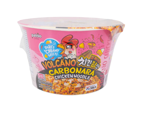 VOLCANO Carbonara Chicken Noodle King Cup 105g (16 Pack) -N2