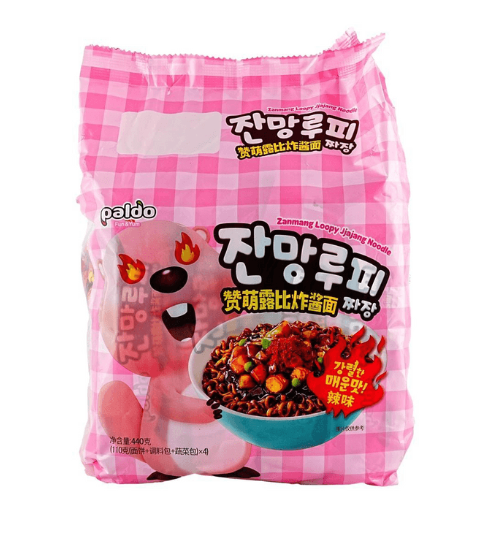 Zanmang Loopy Jjajang Noodle Spicy 110g (32 Pack)