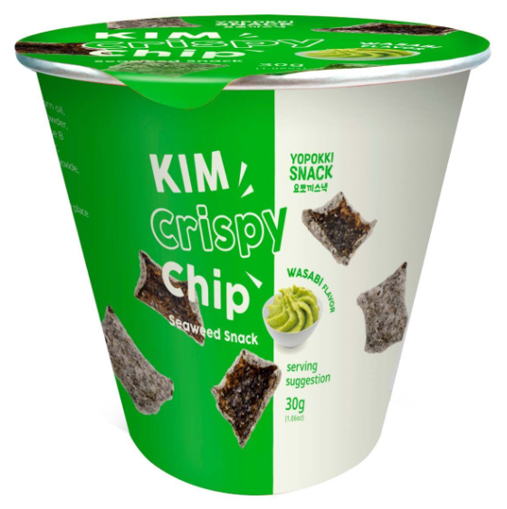 Yopokki Kim Crispy Chip Wasabi Flavor 30g (12 Pack) - Z37/Z38