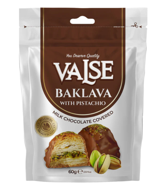 VALSE Baklava w/ Milk Chocolate Covered 60g (12 pack) - E5