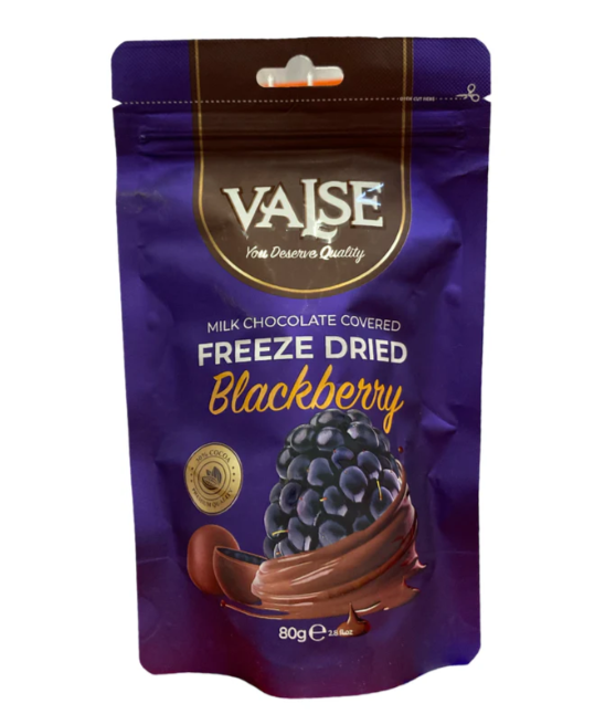 VALSE Blackberry Freeze Dried w/ Milk Chocolate Covered 80g (12 pack) - E2