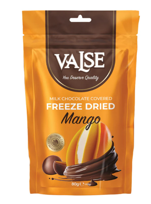 VALSE Mango Freeze Dried  w/ Milk Chocolate Covered 80g (12 pack) - E2