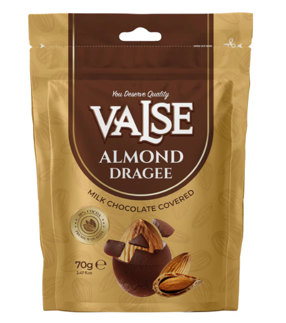 VALSE Almond Dragee w/ Milk Chocolate Covered 70g (12 pack) - E5