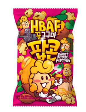 HBAF Honey Sweet Potato Flavor Popcorn 80g (12 pack) - Z121