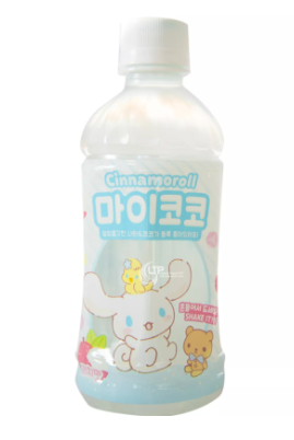 340ml lychee drink with coconut jelly, decorated with Sanrio characters.