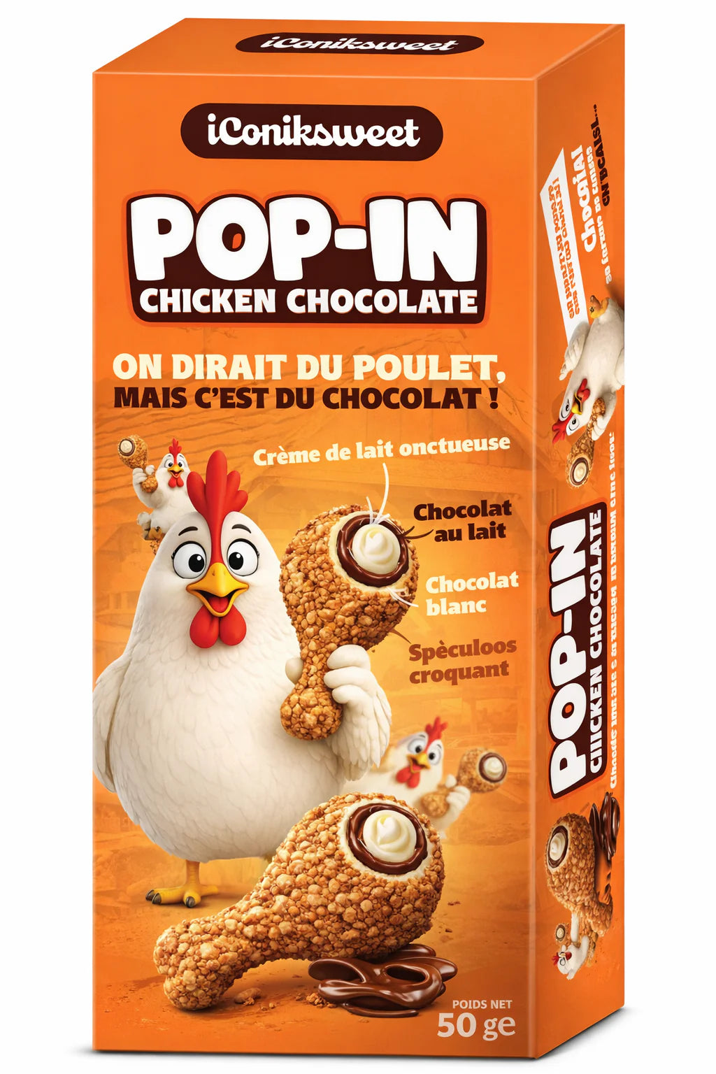 POP-IN Chicken Chocolate 50g (12 pack)