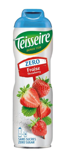 TEISSEIRE Fraise ZERO 600ml (6 pack) - K16