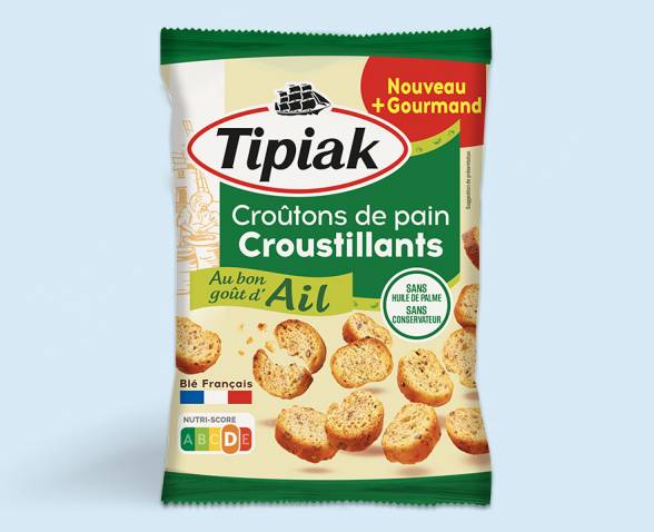 Tipiak Croûtons Croustillants Ail 75g (14 pack) - O4