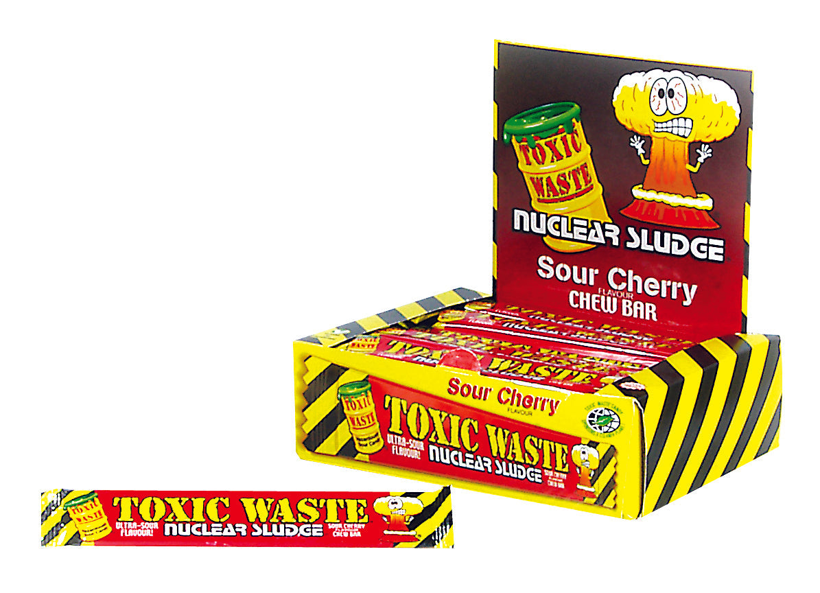 Toxic Waste Cherry Nuclear Sludge Chew Bar 20 g (50 Pack) -