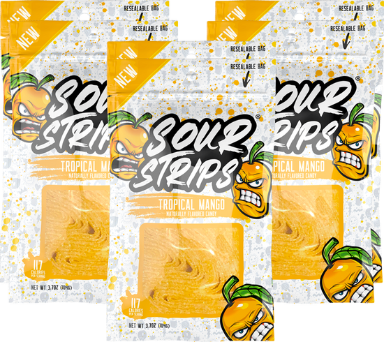 Sour Strips Tropical Mango 104g (12 Pack) - H90