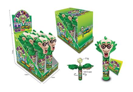 DR SOUR Twist & Turn Pop Single Unit 11g (6 Pack) -Z4