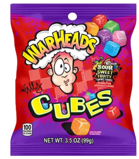 WARHEADS Sour Chewy Cubes 99g (12 Pack) - Z33