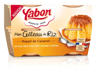 Yabon Desserts gâteau riz caramel 4 x 125g (6 pack) - F17 / K10