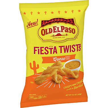 Old El Paso Fiesta Twists Queso Cheese 56g (6 Pack) -