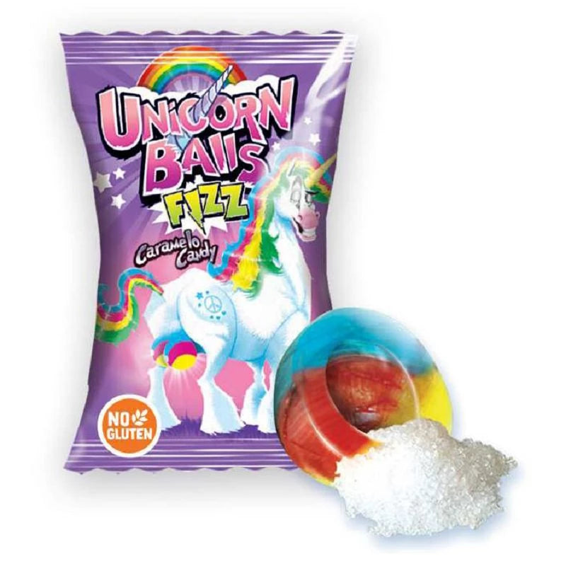Fini Booom Unicorn Balls Candies 80g (Pack 12)  - Veggie - A13