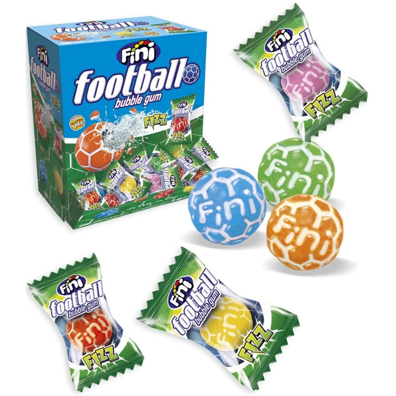 Fini Bubble gum Sour-Filled Football (pack 200)  - Veggie -