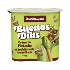 BUENOS DIAS - Crème de pistache et ses bâtonnets croustillants 55g (24 Pack)