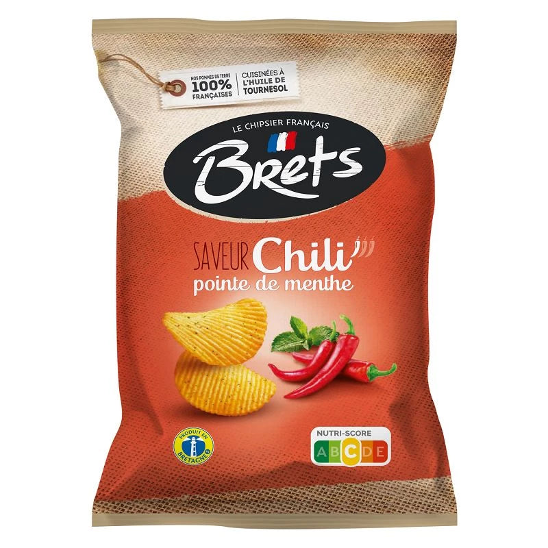 Bret's Chips Chli Pointe de menthe 125g  (10 pack) -