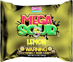 BARNETTS Mega Sour Lemon 104g (12 Pack) - R36