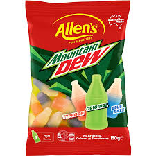 ALLEN'S Mountain Dew Bottles 190g (12 pack) -