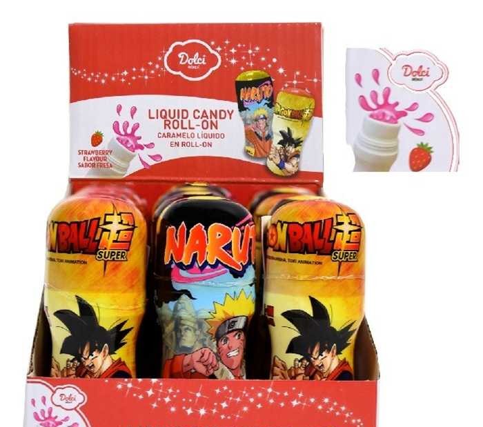 DRAGON BALL and NARUTO Liquid Candy Roll-on 40ml (15 Pack) - H25