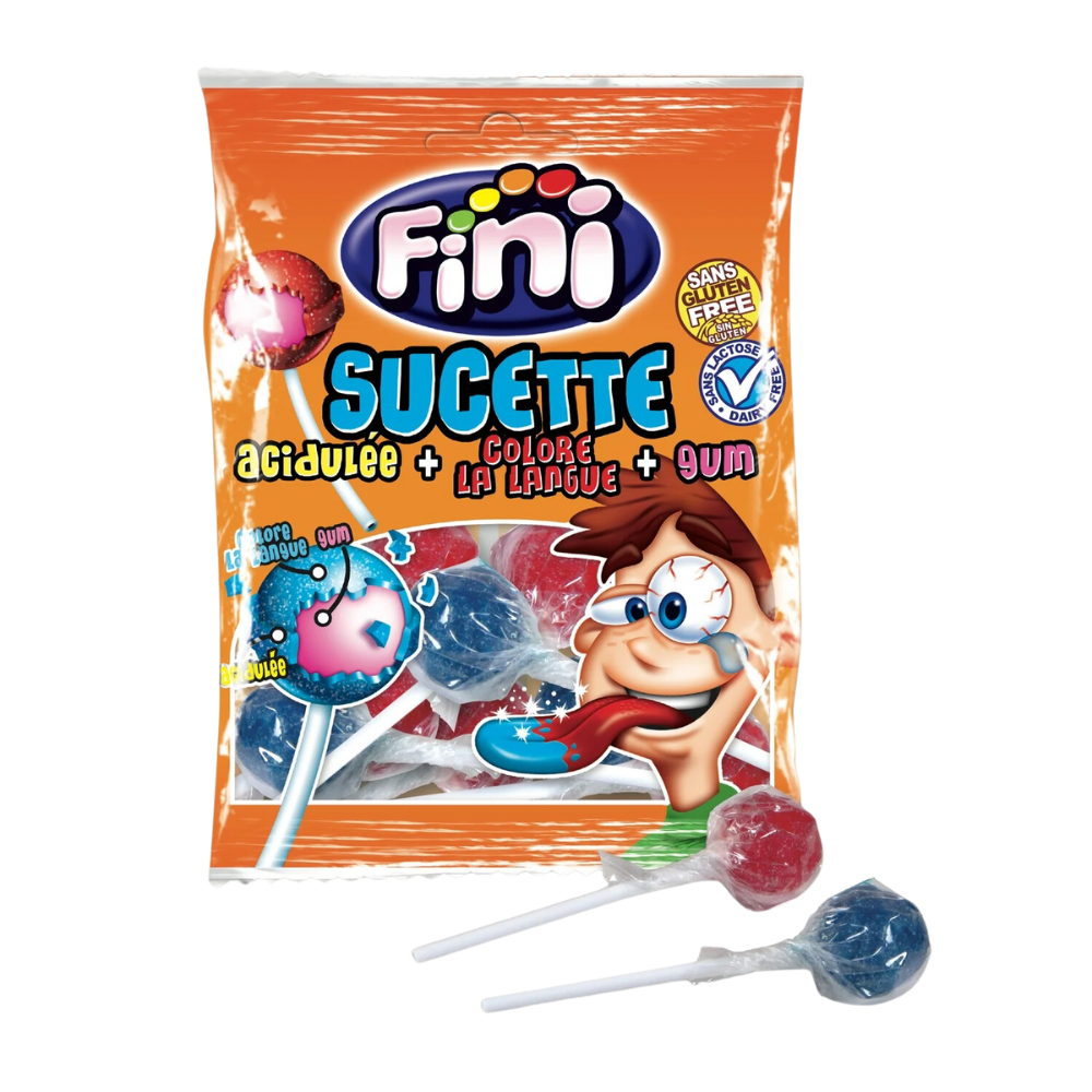 FINI Sucette Finipop tongue-painting lollipops 80g (12 pack)