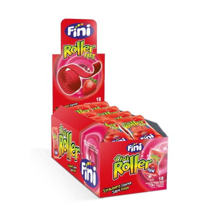 FINI Roller Strawberry Fizz 20g (18 units) - Veggie -