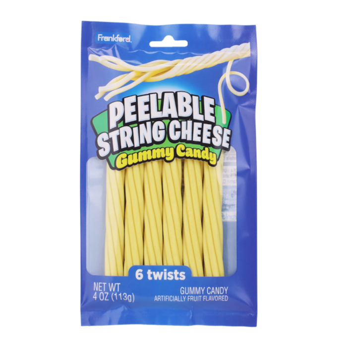 Frankford Peelable String Cheese Gummy Candy 113g (12 Pack) - H1