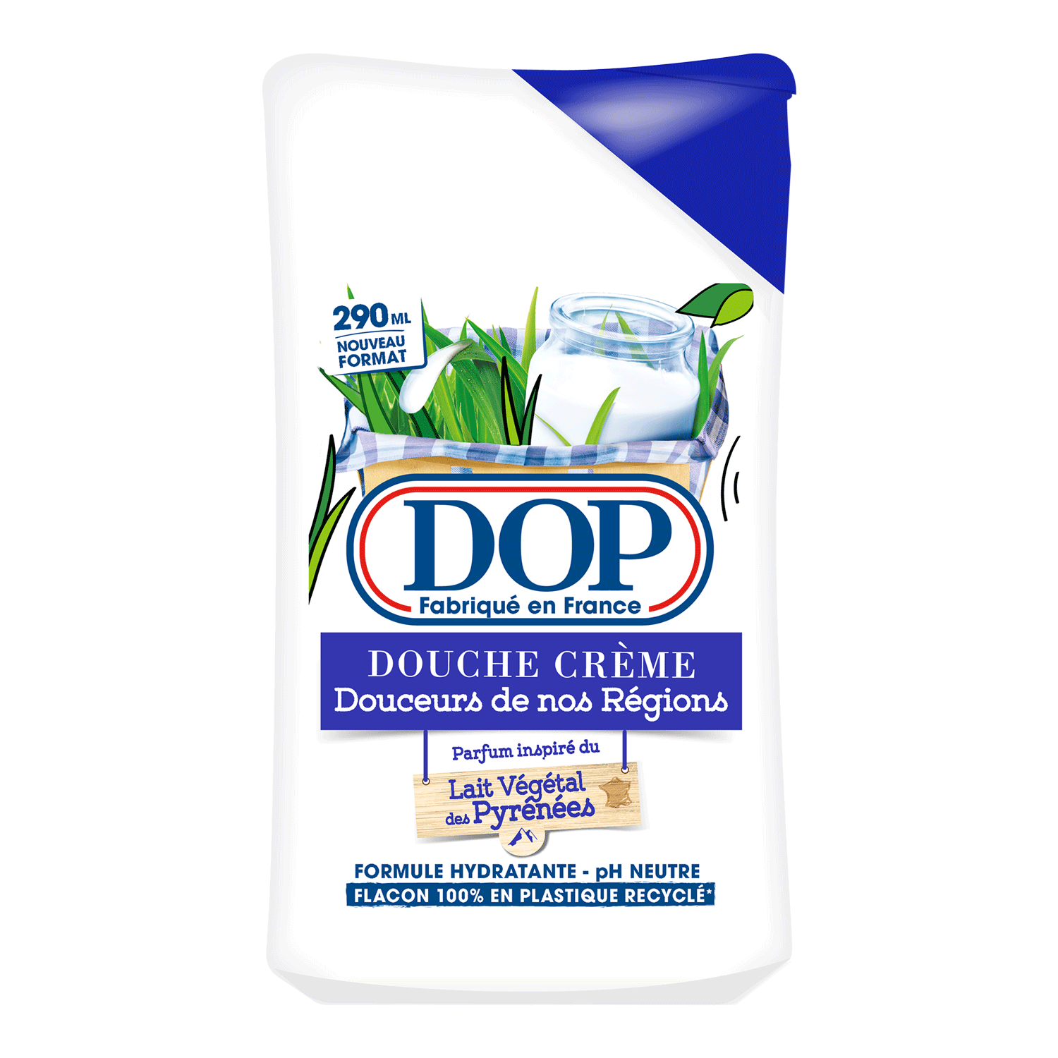 Dop Gel Douche lait Vegetal 290ml  (12 pack) - H38