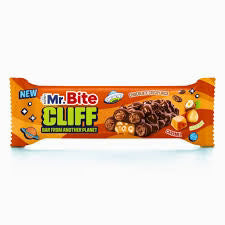 MR BITE Cliff Caramel & Hazelnut Chocolate Crispy Rice Bar 35g (24 pack) K11