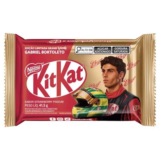 KIT KAT Sparkling Strawberry Podium Gabriel Bortoleto 41.5g (24 pack) -