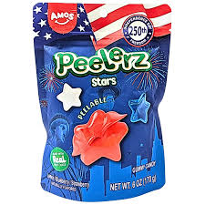 AMOS Peelerz Gummy Stars 170g (12 pack) - L2
