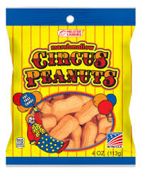 MELSTER Circus Peanuts Peg Bag 4oz (10 pack) - Z47 - Z48