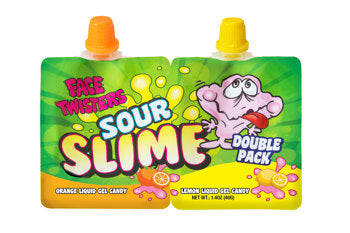 Face Twisters Novelty Sour Slime Series 2 40g (18 pack) - D73