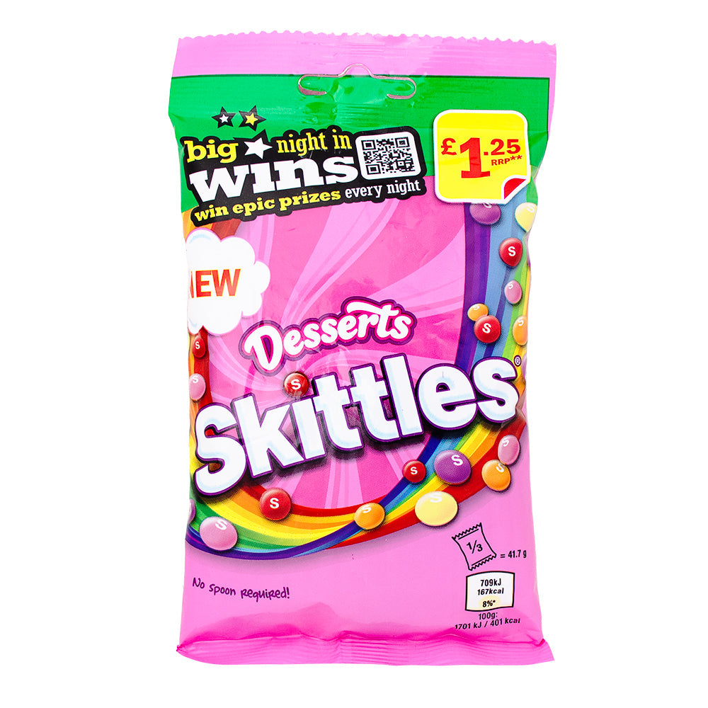 Skittles Dessert 125g (12 Pack) UK - D11