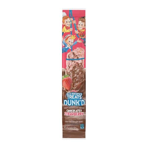 Kelloggs Rice Krispies Dunk'D Chocolate Strawberry 88g ( 12 pack) - H19