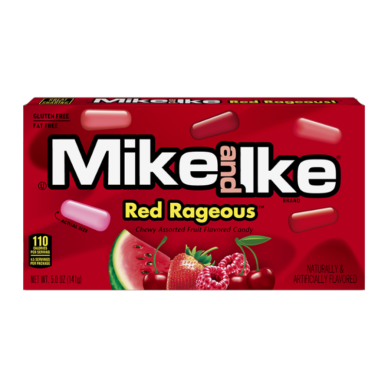 MIKE & IKE Red Rageous Theatre Box 120g (12 Pack) -