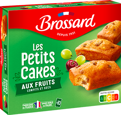 BROSSARD mini cakes aux fruits, 10 cakes 300g (6 pack) - K5