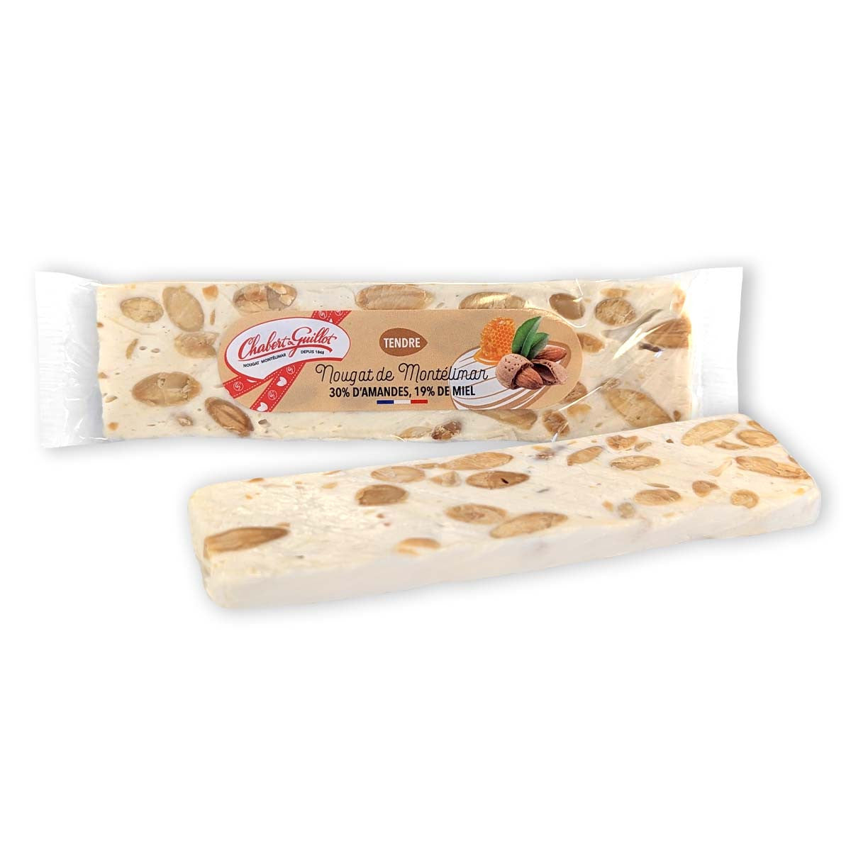 CHABERT & GUILLOT - Nougat de Montélimar Barre de 100g (33 pack) - Z39