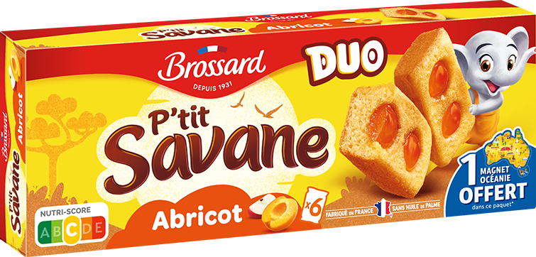 BROSSARD P'tit savane duo Abricot x6 150g  (12 pack) - K8