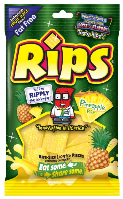 Rips Bite-Size Pineapple 113g (12 pack)