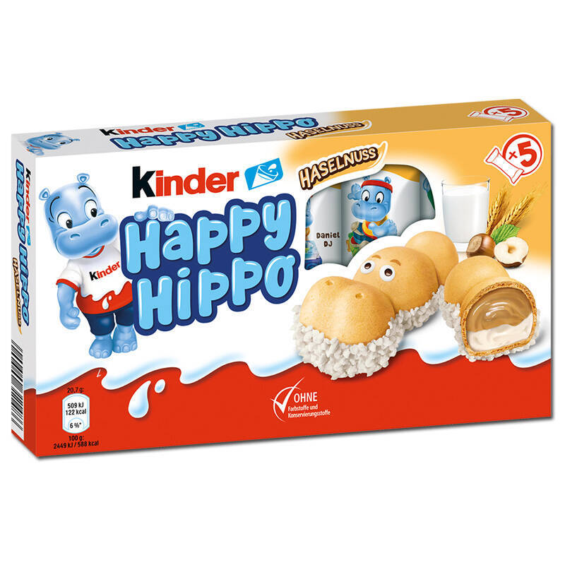 FERRERO Kinder Happy Hippo Hazelnut 103g (10 pack) - R33