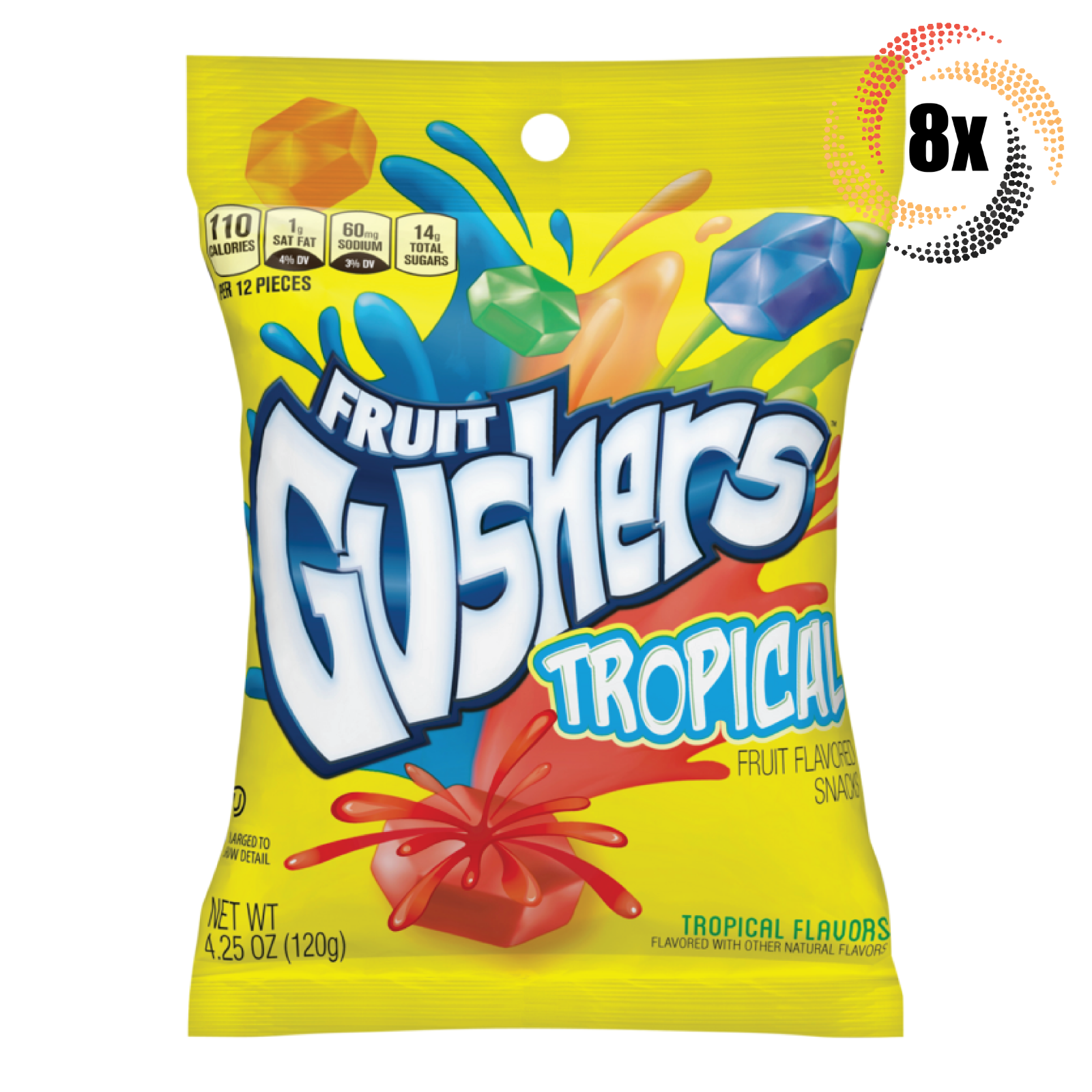 FRUIT GUSHERS Tropical 120g (8 Pack)*