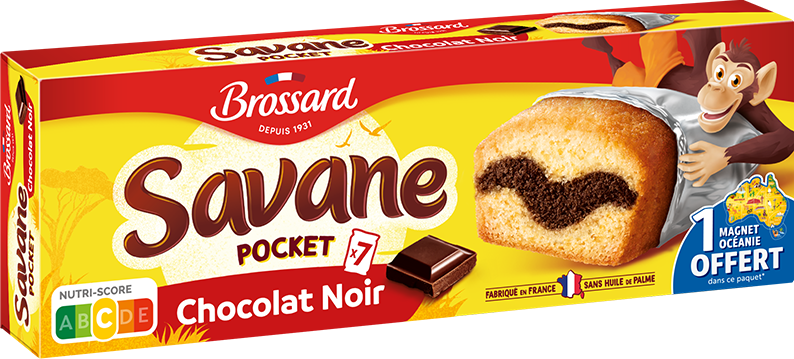 BROSSARD savane pocket chocolat noir x7 210g (12 pack) - K5